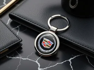 Cadillac Portachiavi Cane Metallo Durevole Aspetto Carino